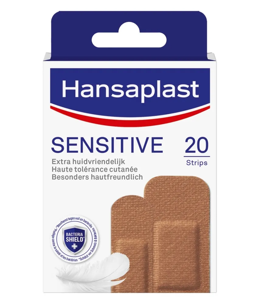 Hansaplast Sensitive skintone medium (20 stuks)