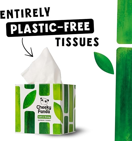 The Cheeky Panda Bamboe tissues kubus 3-laags 56stuks - image 2