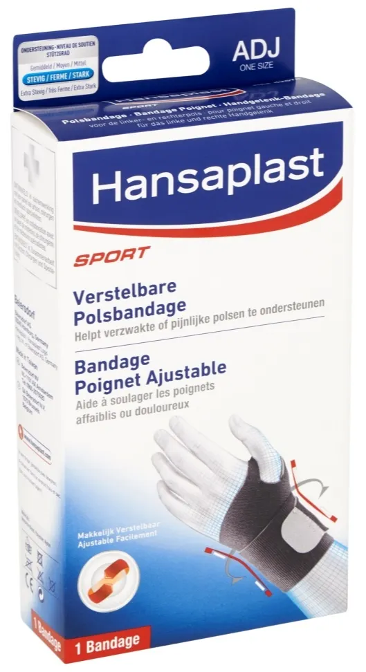 Hansaplast Sport polsband verstelbaar (1 stuk)