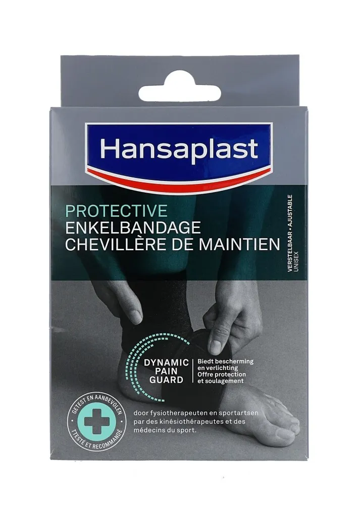 Hansaplast Sport enkelbandage verstelbaar (1 stuk)