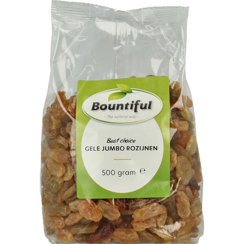 Bountiful Gele Jumbo Rozijnen (500 gr)