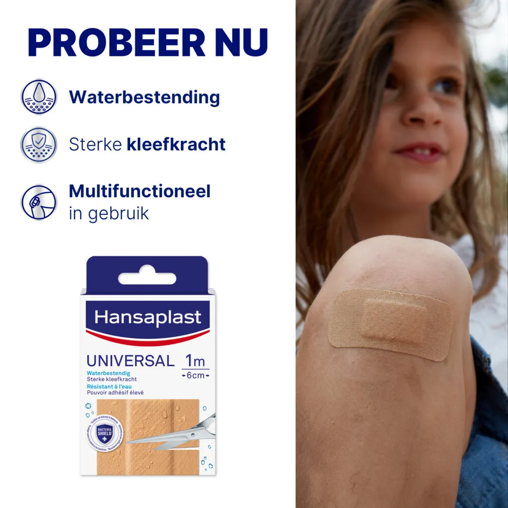 Hansaplast Universal 1m x 6 cm (1 stuk) - image 2