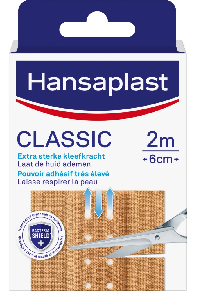 Hansaplast Classic 2m x 6 cm (1 stuk)