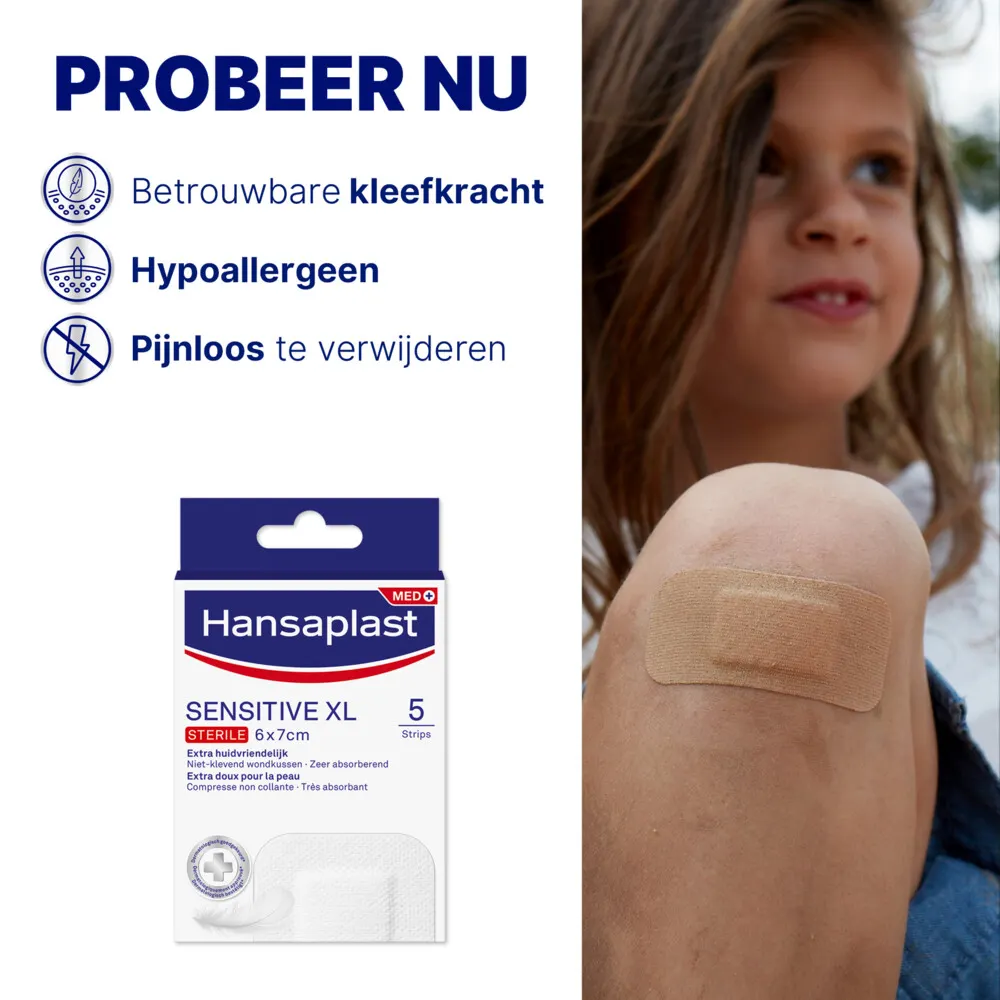 Hansaplast Pleister sensitive XL (5 stuks) - image 2