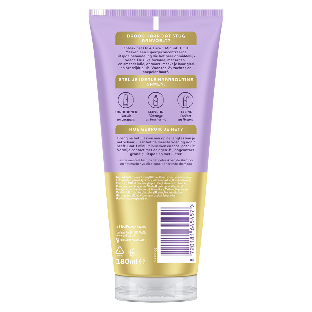Andrelon One Minute Mask Oil & Care (180 ml)