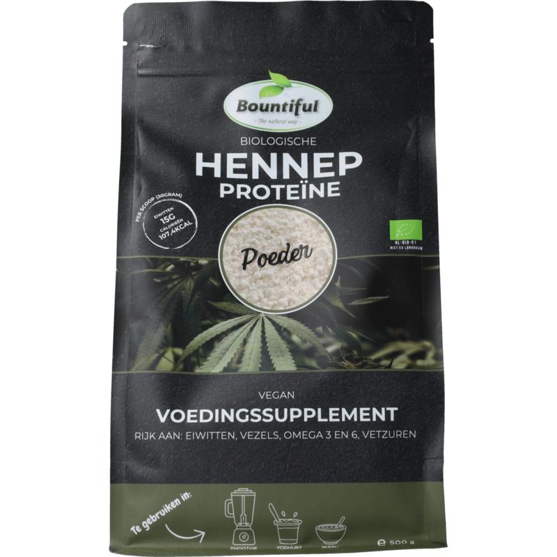 Bountiful Hennep Proteine Poeder Bio Dementer (500 gr)