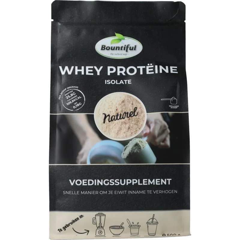 Bountiful Whey Isolaat Proteine Poeder (500 gr)