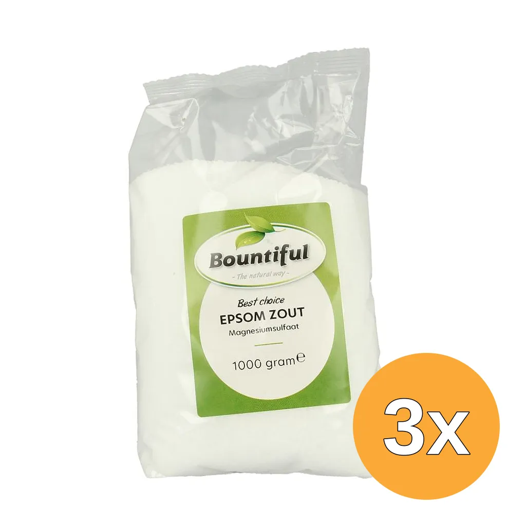 3x Bountiful Epsom zout (1000 gr)