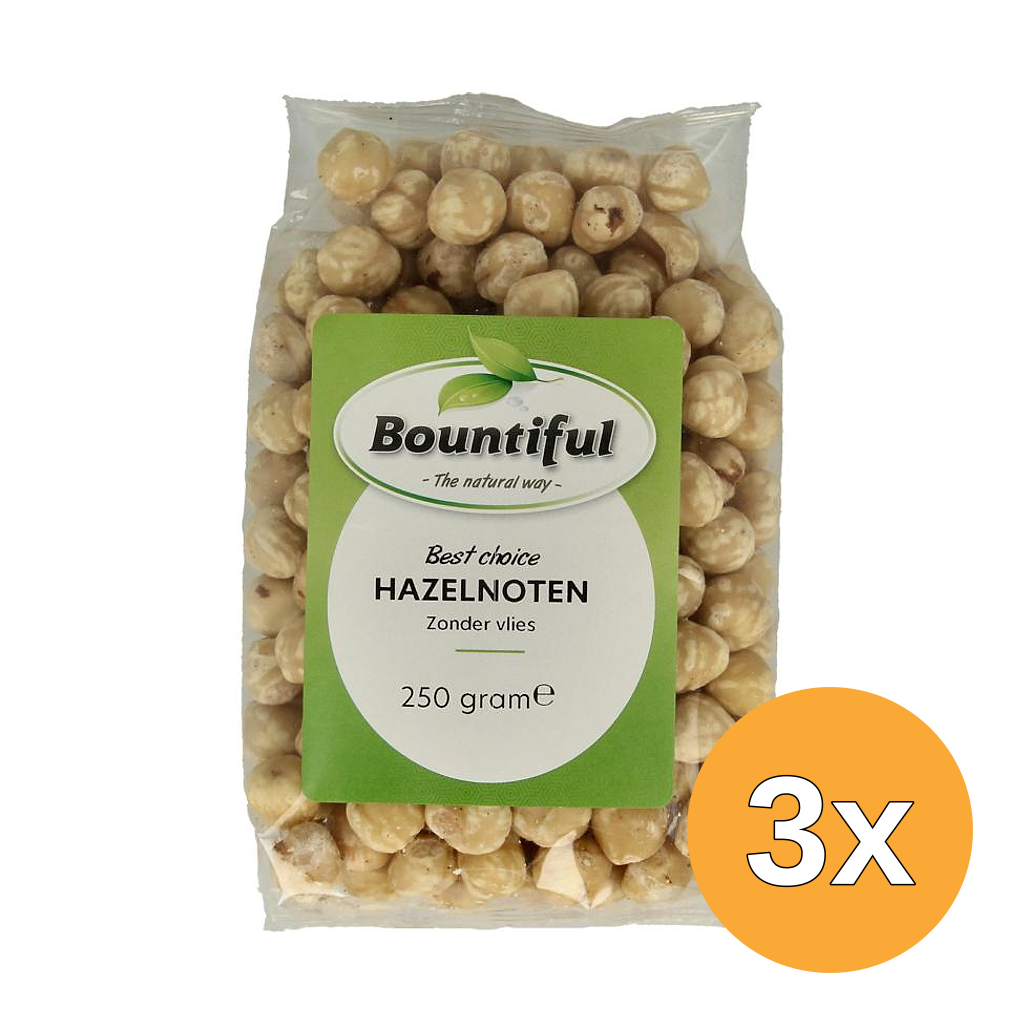 3x Bountiful Hazelnoten Blank (250 gr)