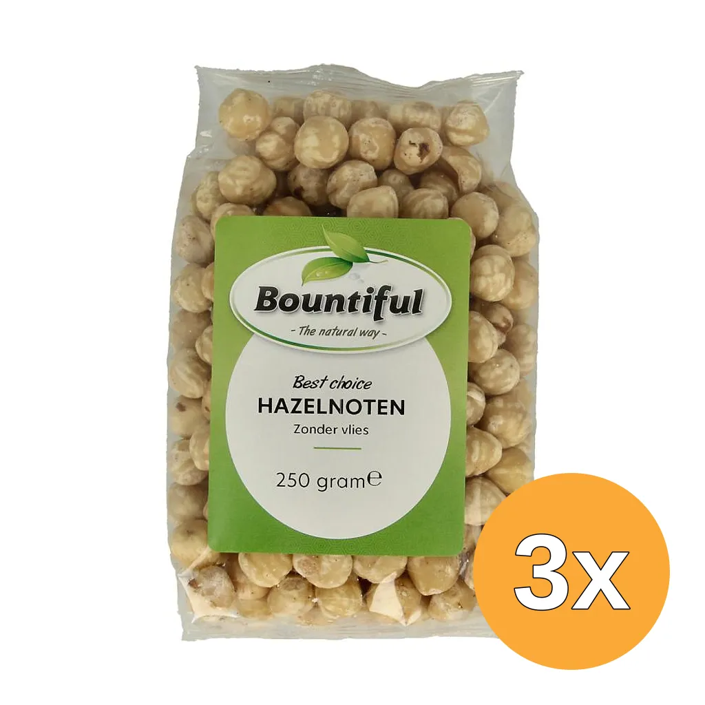 3x Bountiful Hazelnoten Blank (250 gr)