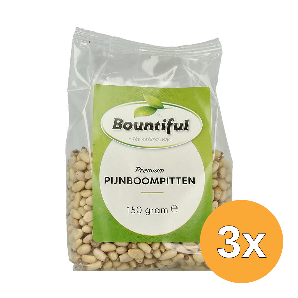 3x Bountiful Pijnboompitten (150 gr)