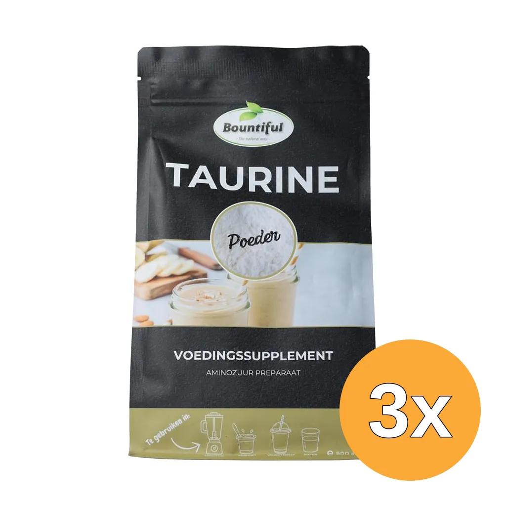 3x Bountiful Taurine Poeder (500 gr)