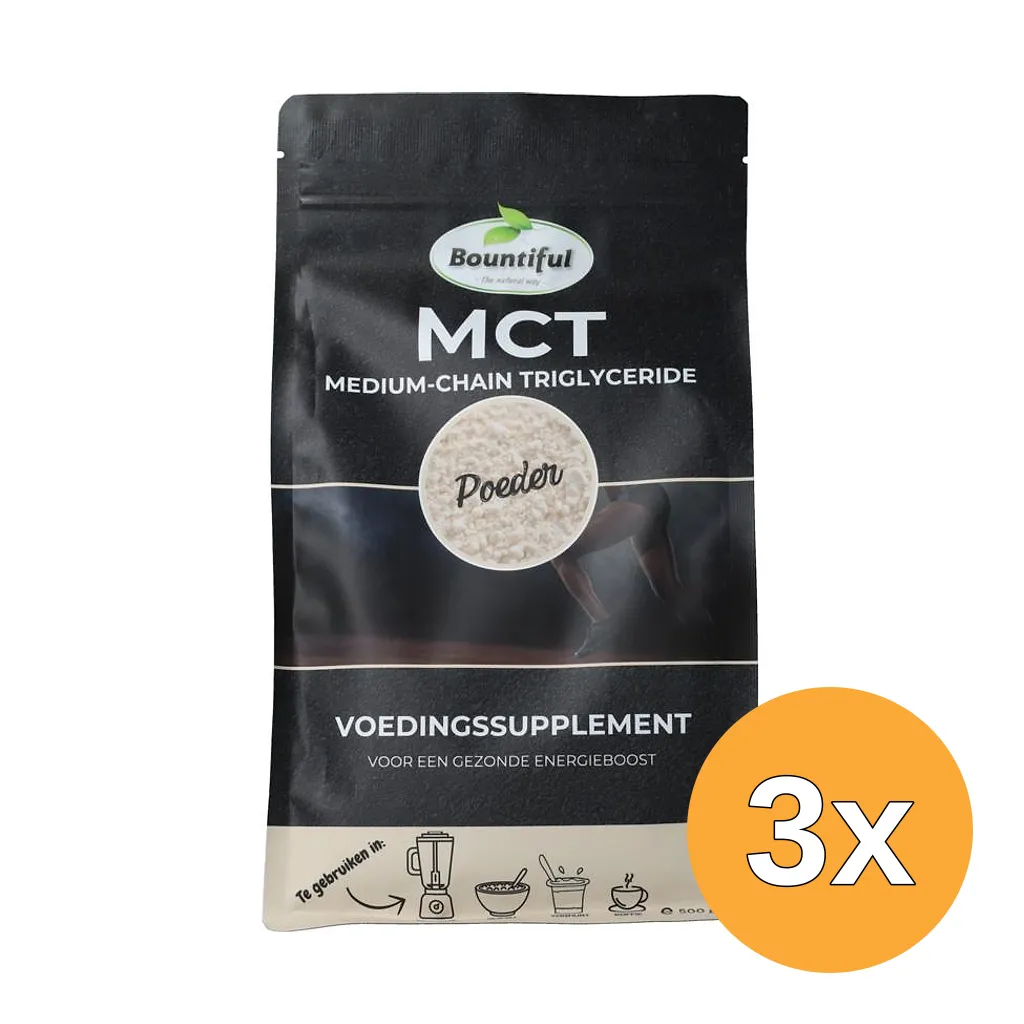 3x Bountiful MCT Poeder (500 gr)