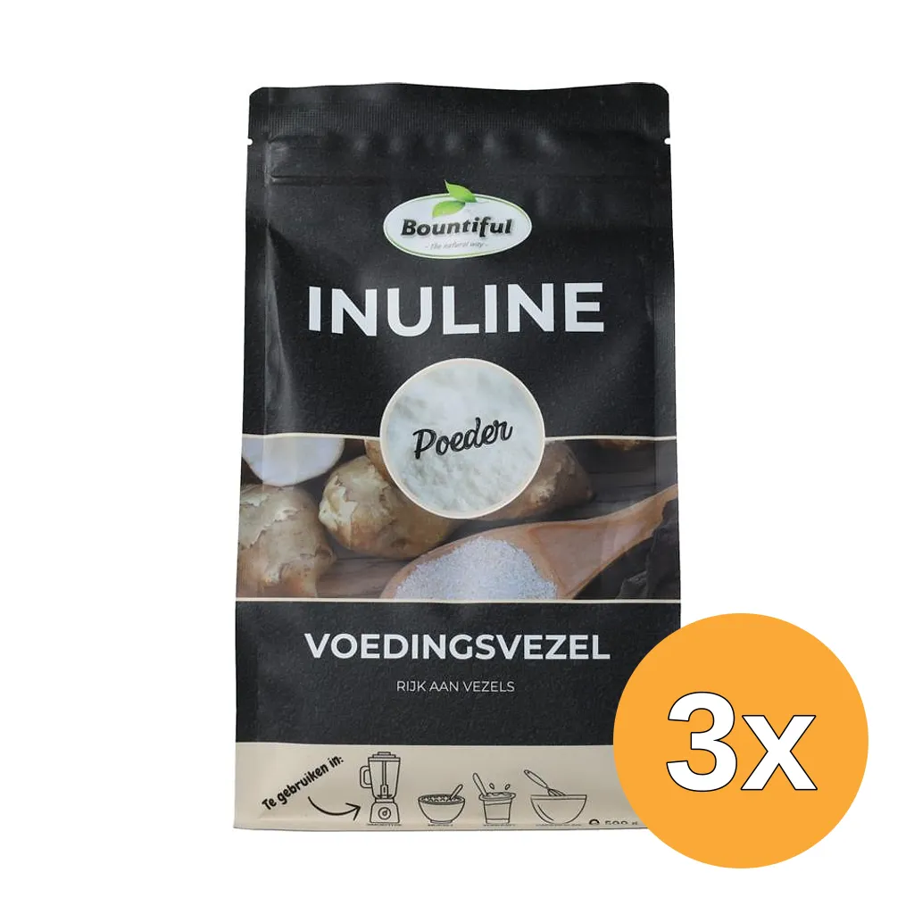 3x Bountiful Inuline Poeder (500 gr)
