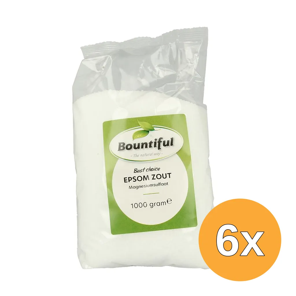 6x Bountiful Epsom zout (1000 gr)