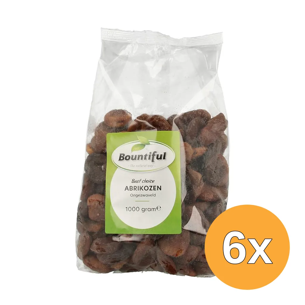 6x Bountiful Abrikozen Ongezwaveld (1000 gr)