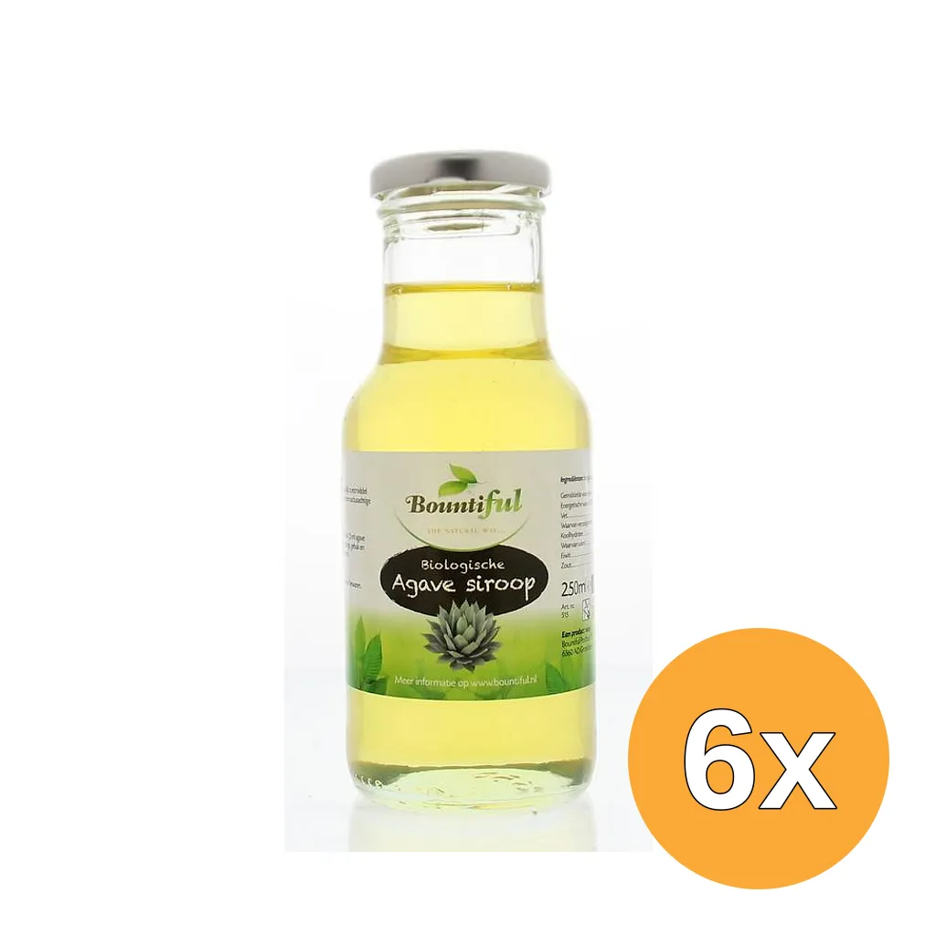 6x Bountiful Agavesiroop Bio (250 ml)