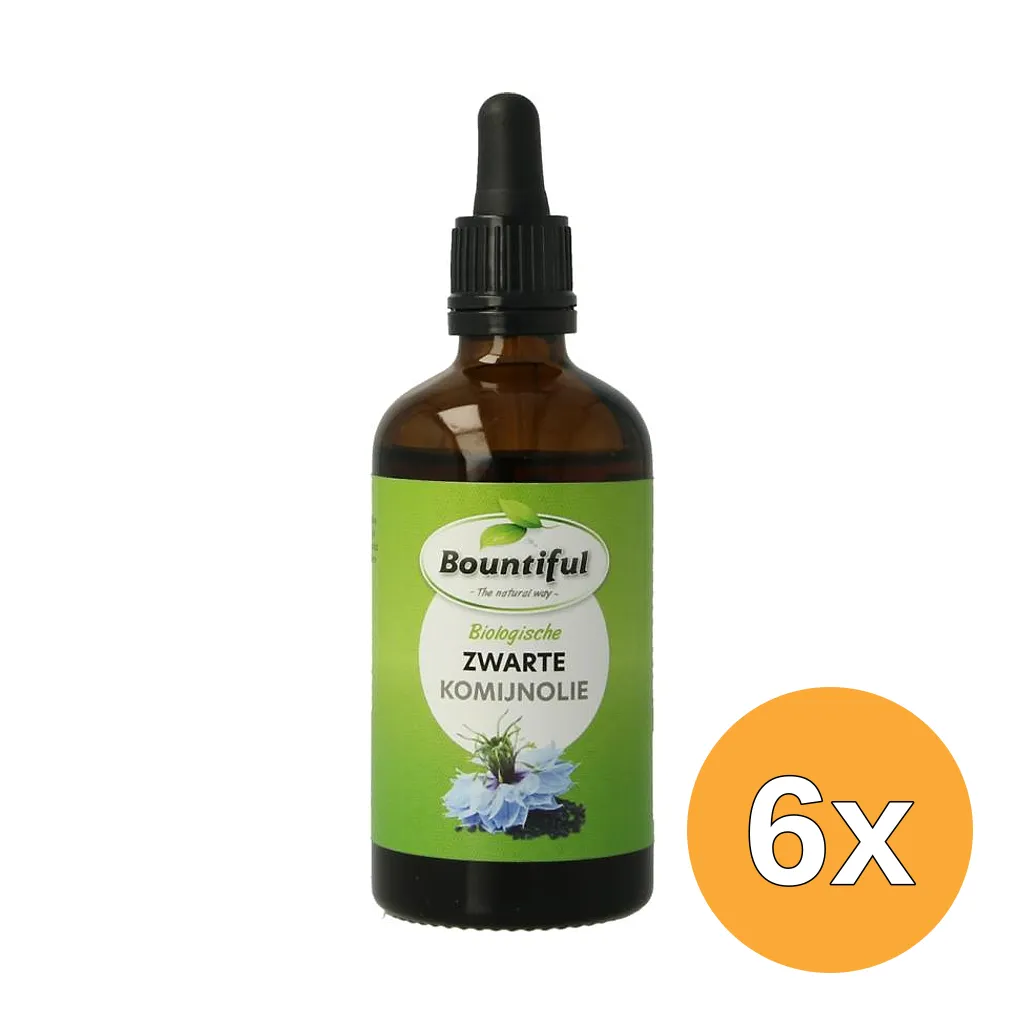 6x Bountiful Komijnolie Zwart Bio (100 ml)