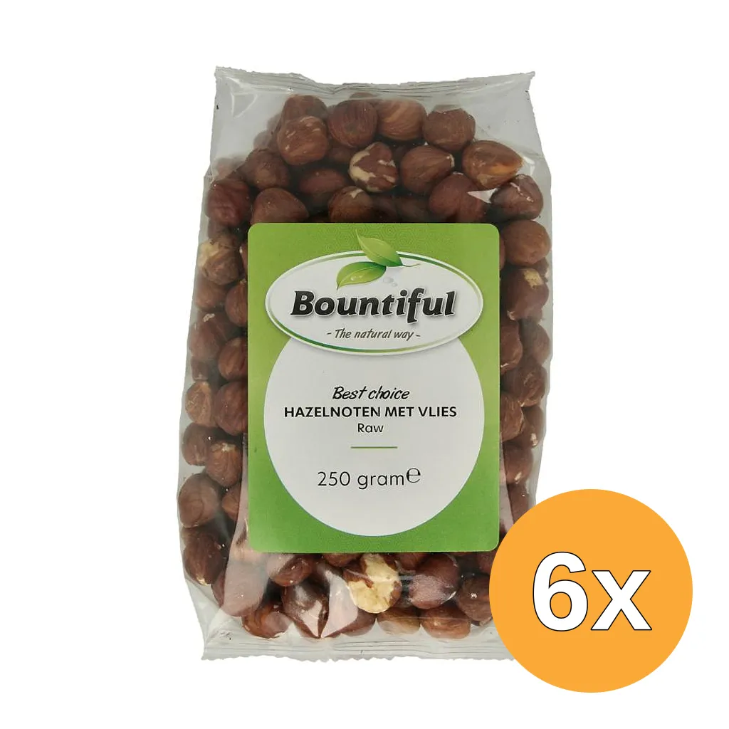 6x Bountiful Hazelnoten Bruin (250 gr)