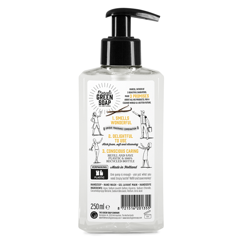 Marcel's Green Soap Handzeep Vanille & Amber (250ml)
