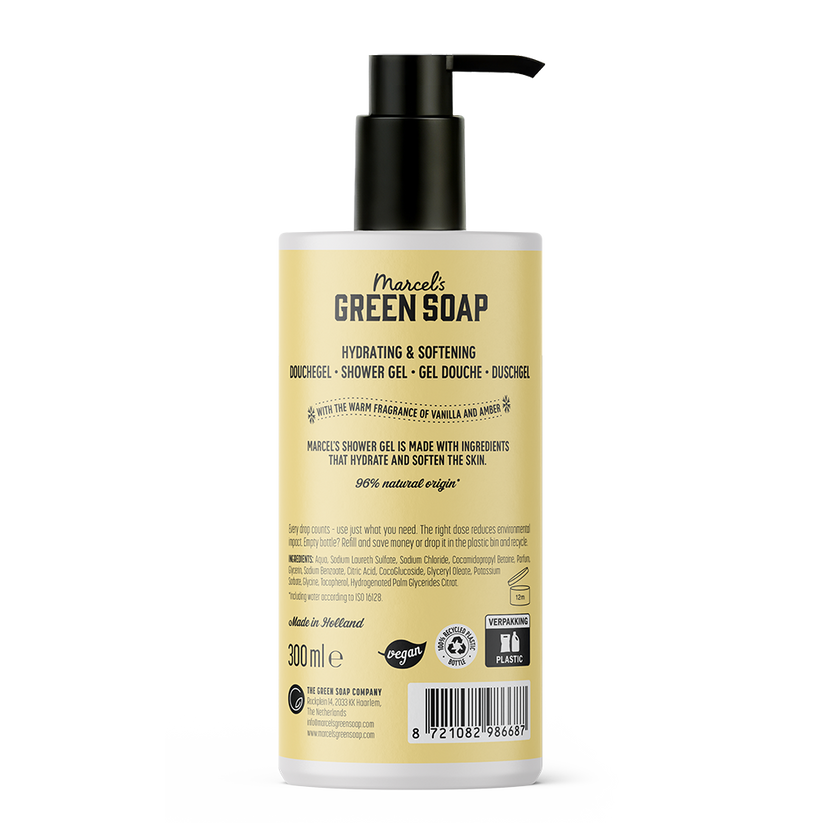 Marcel's Green Soap Shower Gel Vanilla & Amber (300 ml)