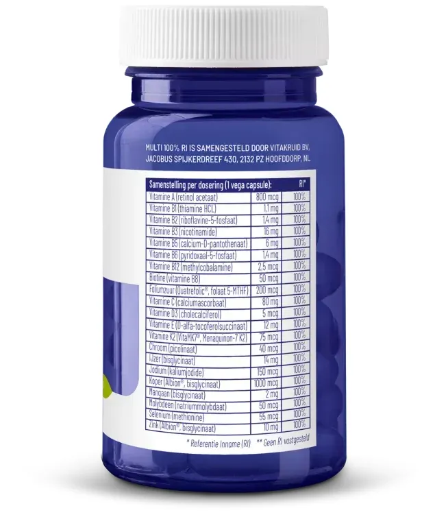 Vitakruid Multi 100% RI (90 vega capsules) - image 2