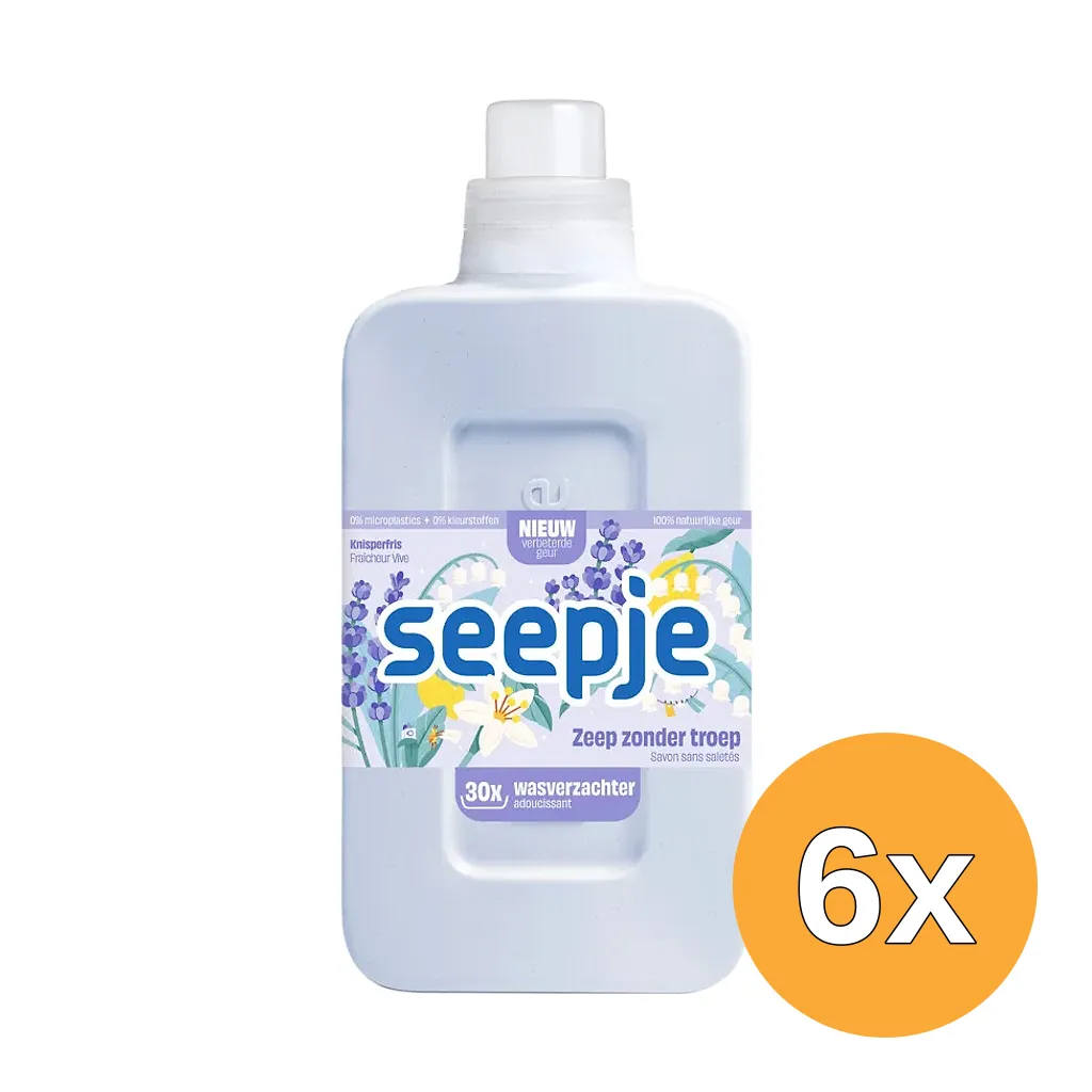 6x Seepje Wasverzachter Knisperfris (750 ml)