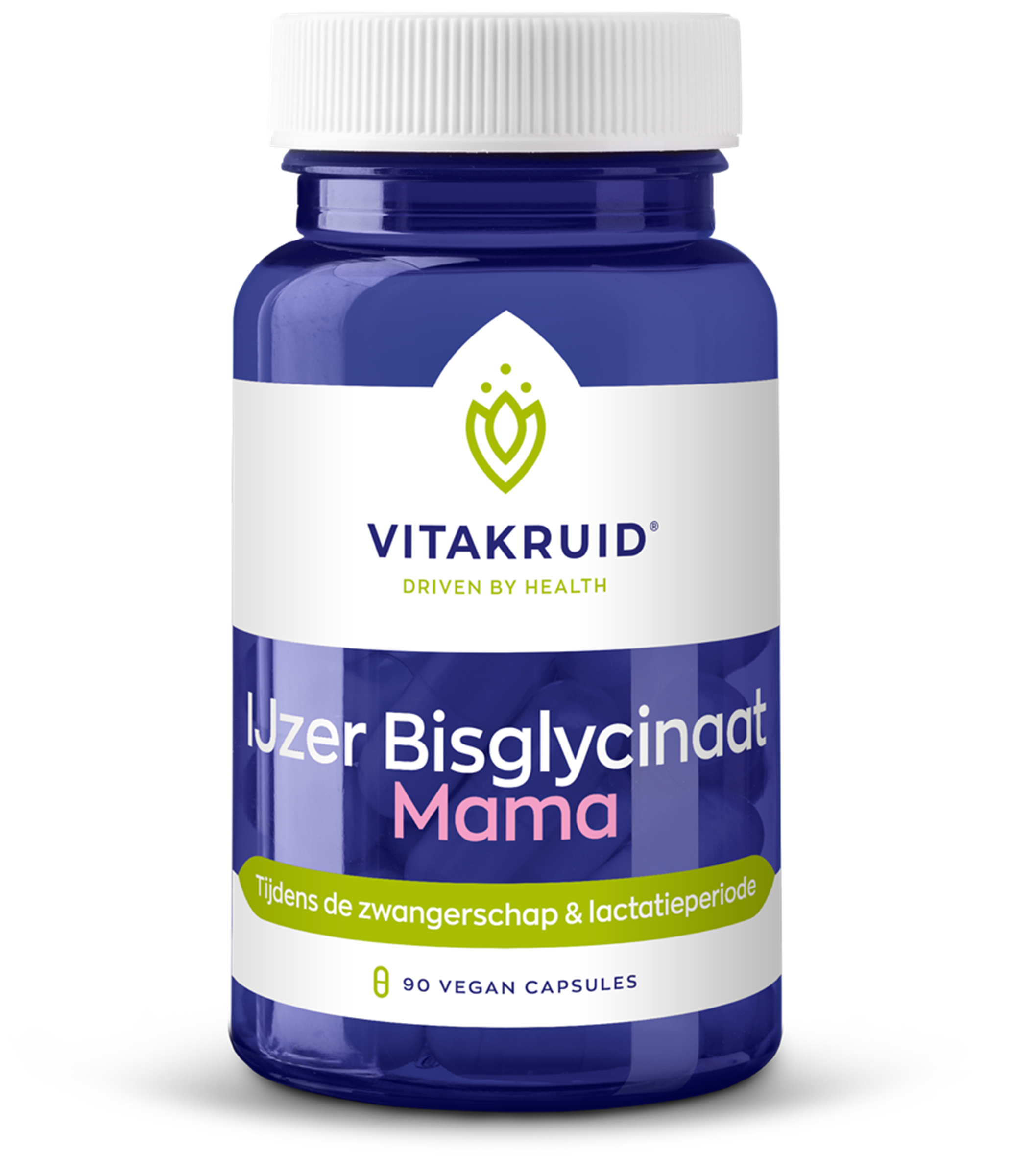 Vitakruid IJzer Bisglycinaat Mama (90 vega capsules)