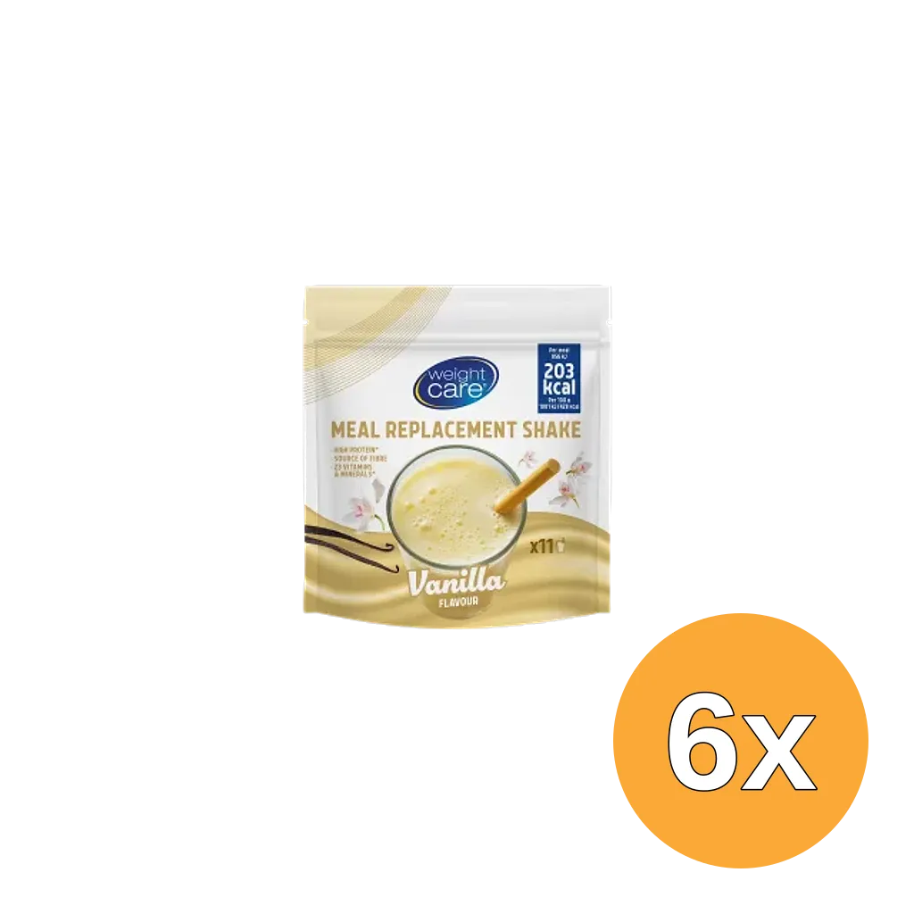 6x Weight Care Meal Replacement Shake Vanilla (297 gr)