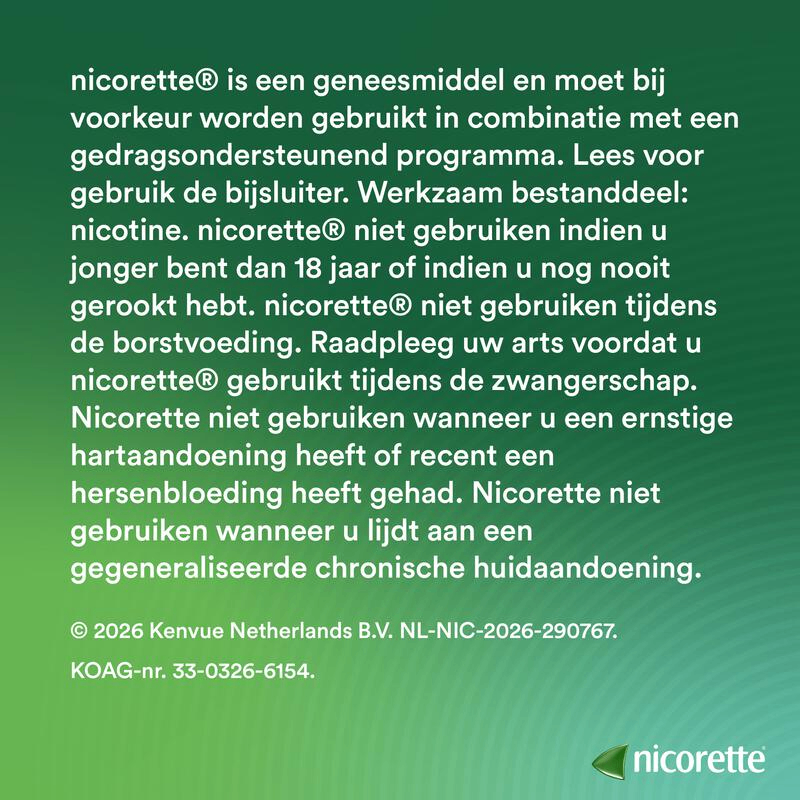 Nicorette Invisible Patch Pleister (7 x 10 mg)