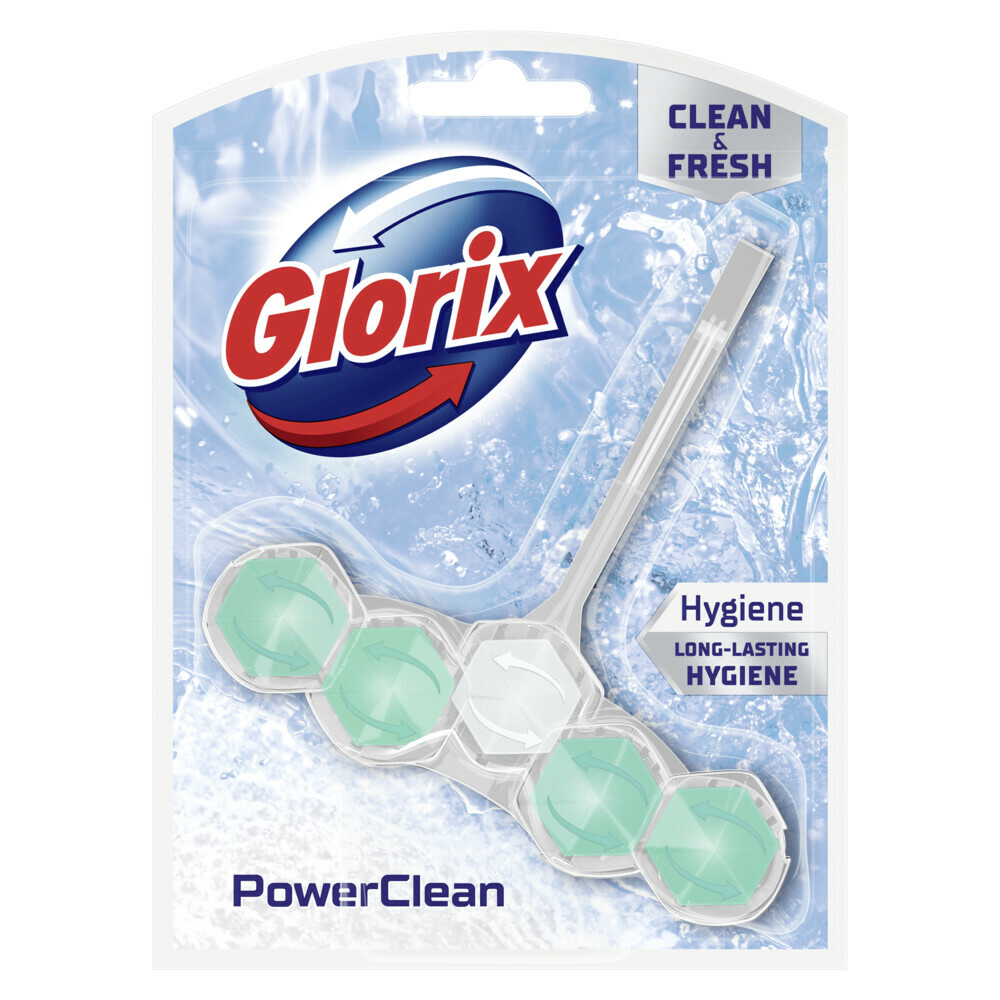 Glorix Toiletblok Power Clean Hygiëne (1 stuk)
