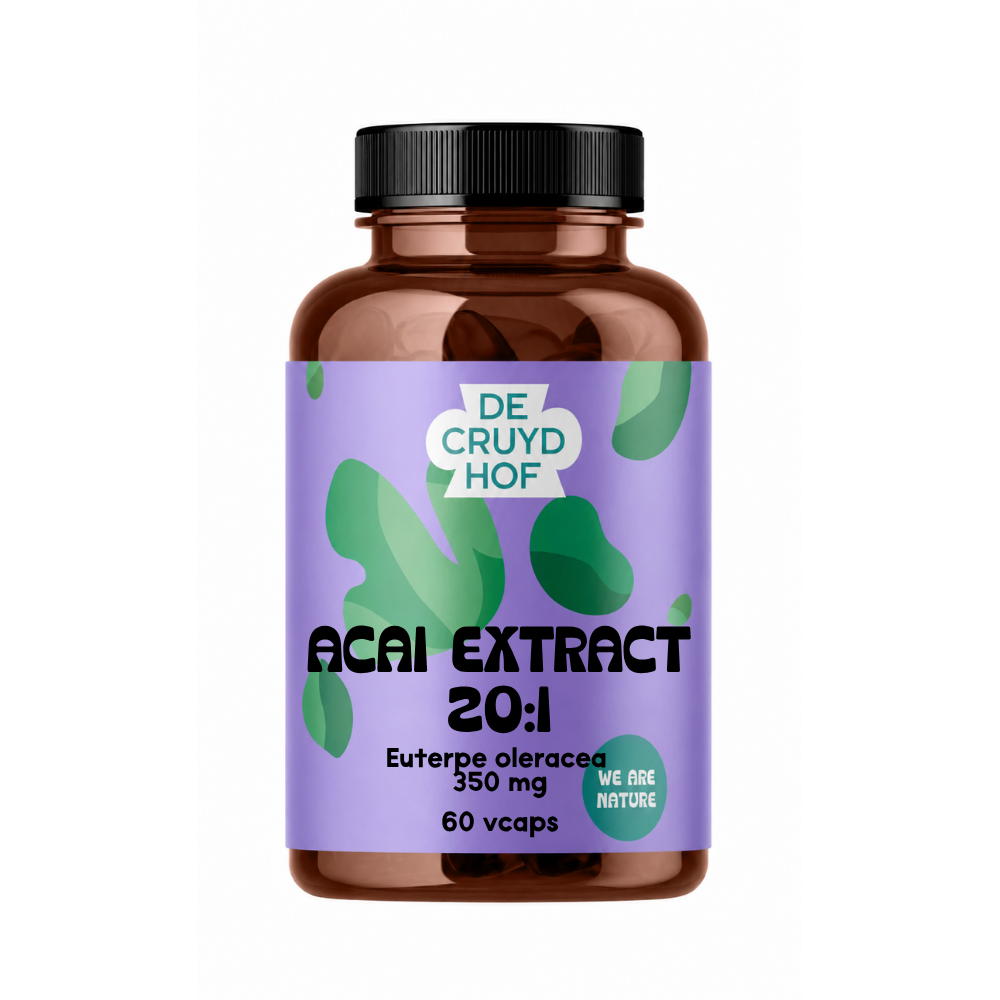 De Cruydhof Açai Extract 20:1 (60 vega capsules)