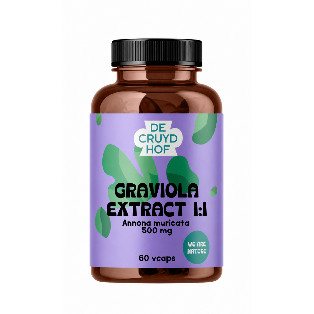 De Cruydhof Graviola Vrucht Extract 1:1 (60 vega capsules)