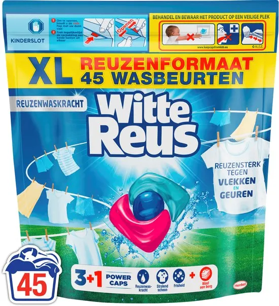 Witte Reus 3+1 Power Caps (45 stuks)