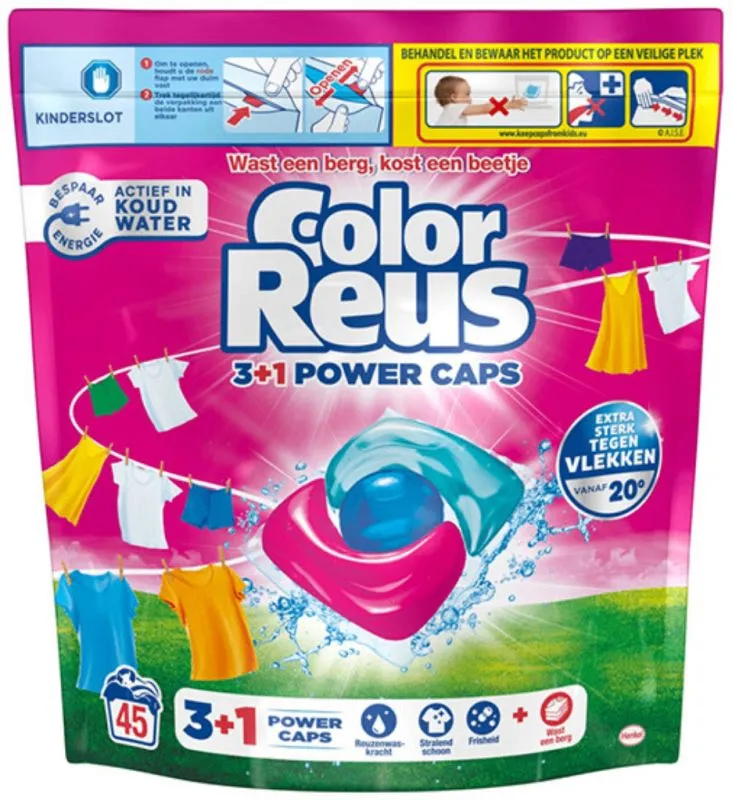 Color Reus 3+1 Power Caps (45 stuks)
