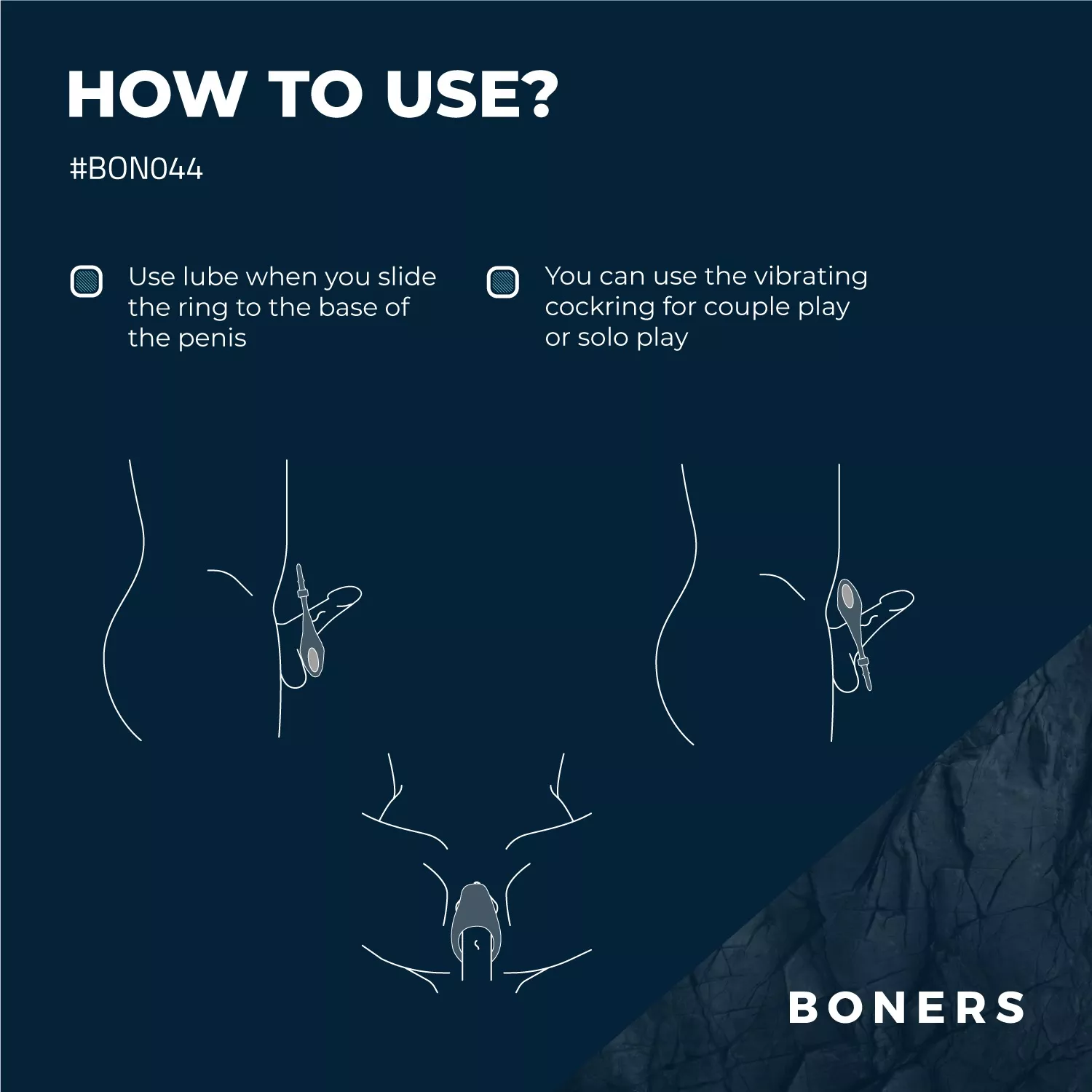 Boners Verstelbare Cockring Blauw (1 stuk) - image 3