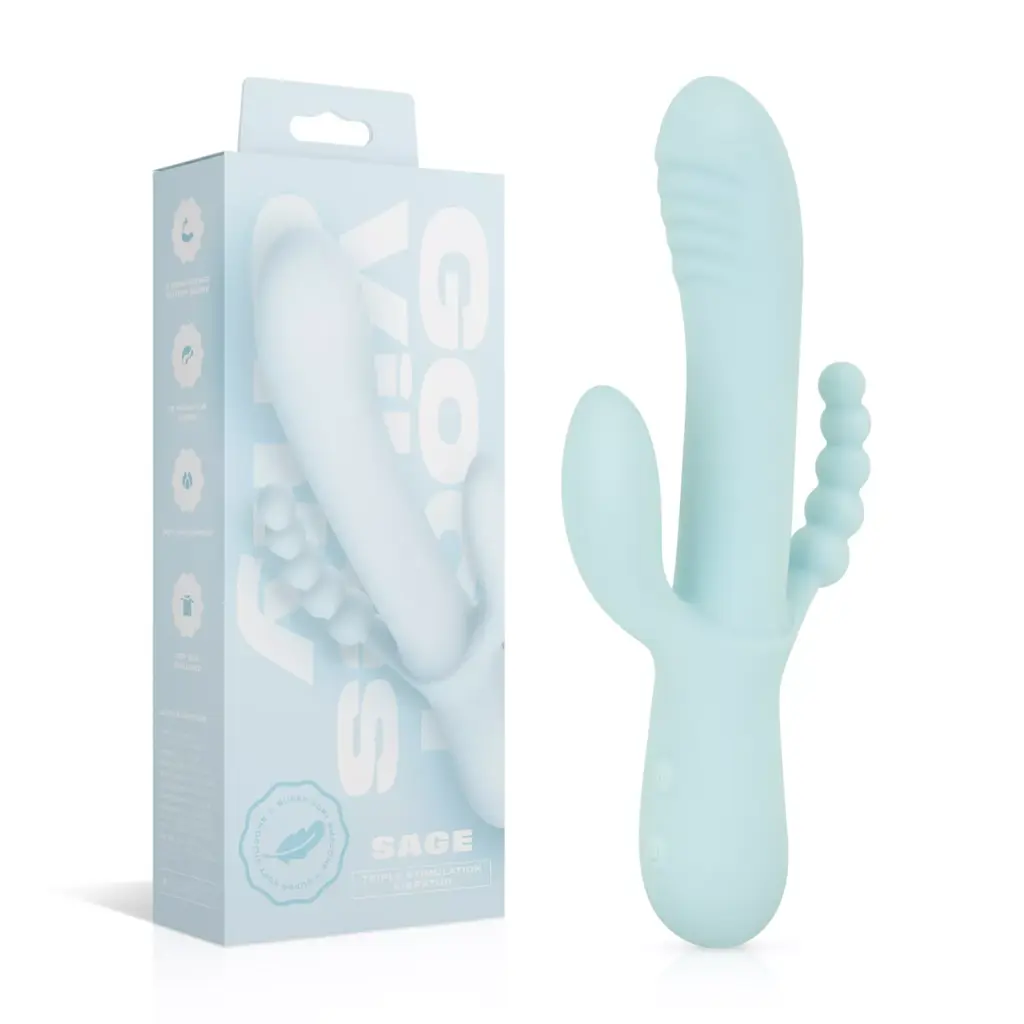Good Vibe Only Sage Triple Stimulation Vibe Blauw (1 stuk)