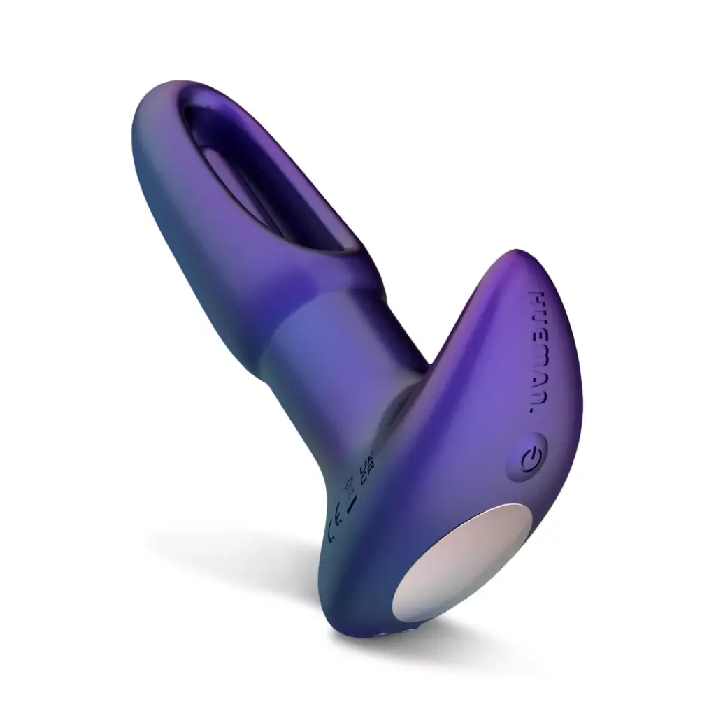 Hueman Voyager Vibrerende Butt Plug met Tikfunctie Paars (1 stuk)