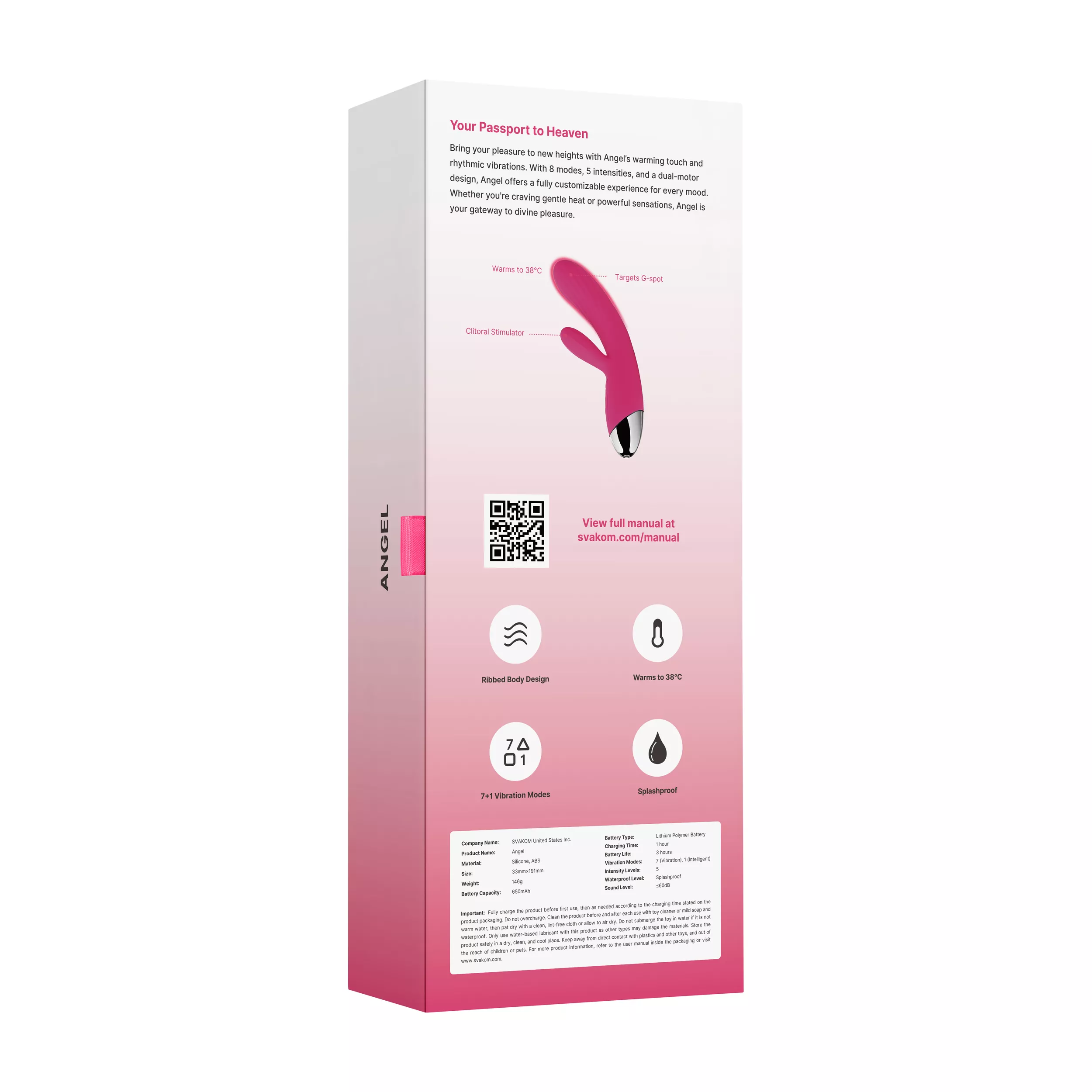 Svakom Angel Verwarmende G-spot Vibrator (1 stuk) - image 4