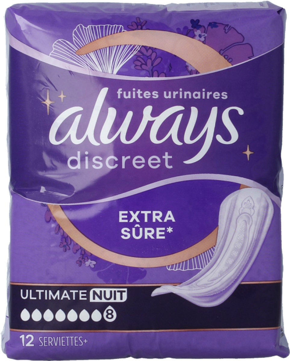 Always Discreet Ultimate Night (12 stuks)