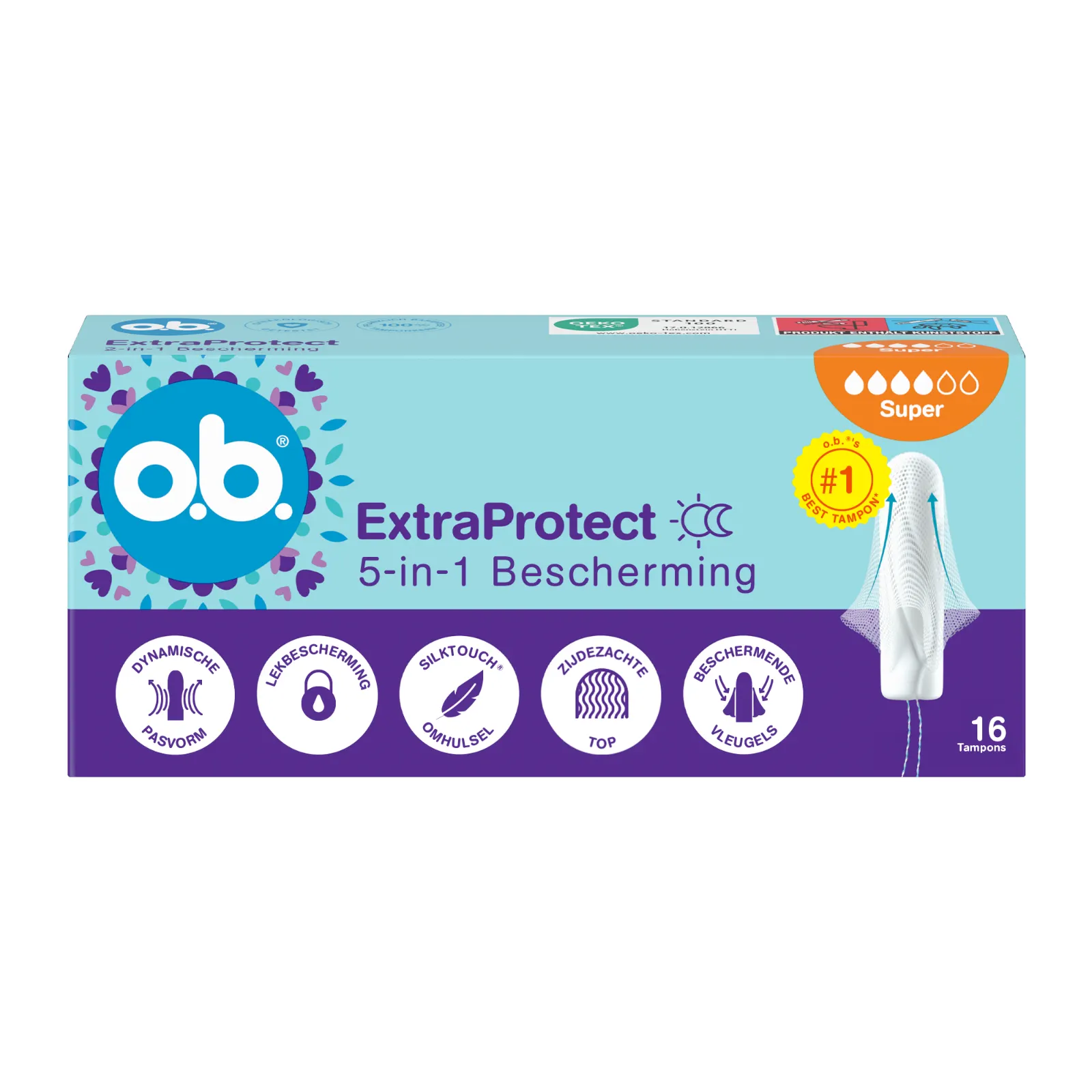 Ob Tampons ExtraProtect Super (16 stuks)