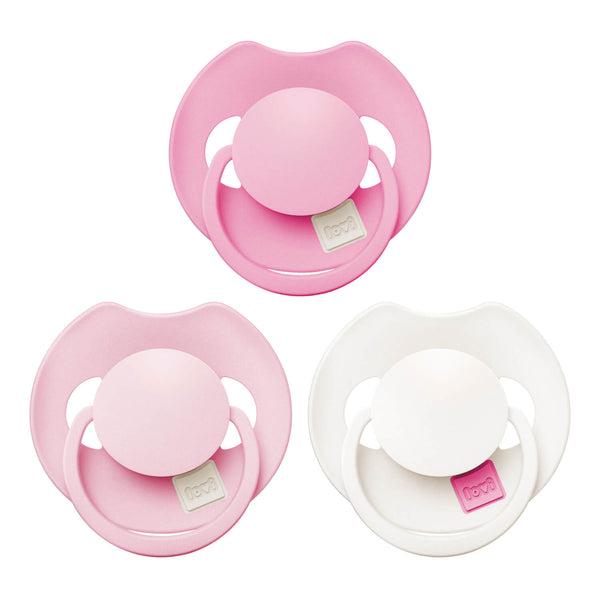 Difrax Lovi Fopspenen 6-18 Maanden Roze (3 stuks)
