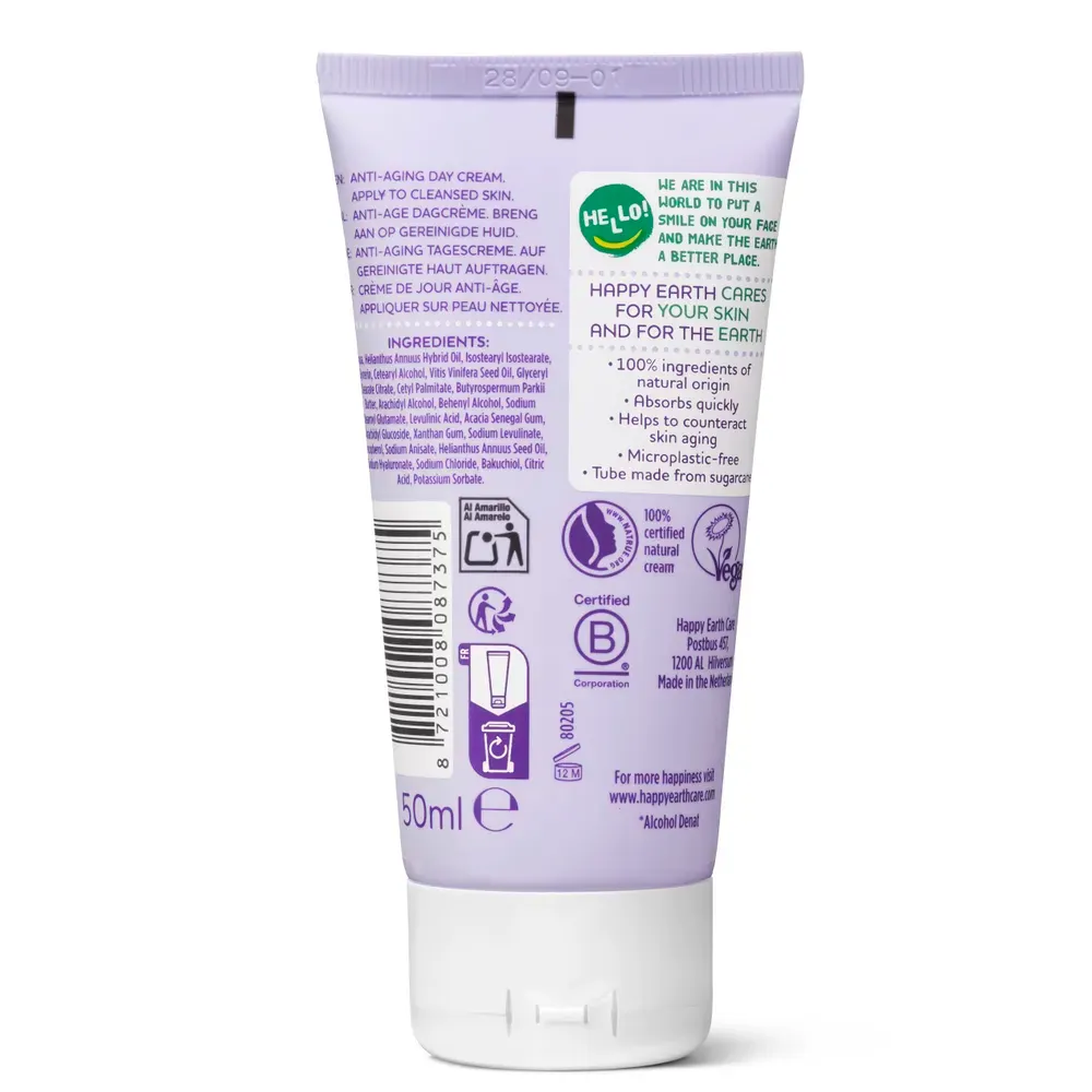 Happy Earth Dagcrème Anti-age (50 ml)