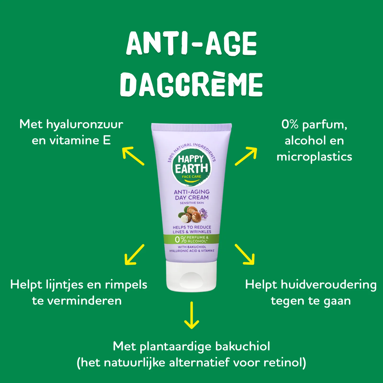 Happy Earth Dagcrème Anti-age (50 ml) - image 2