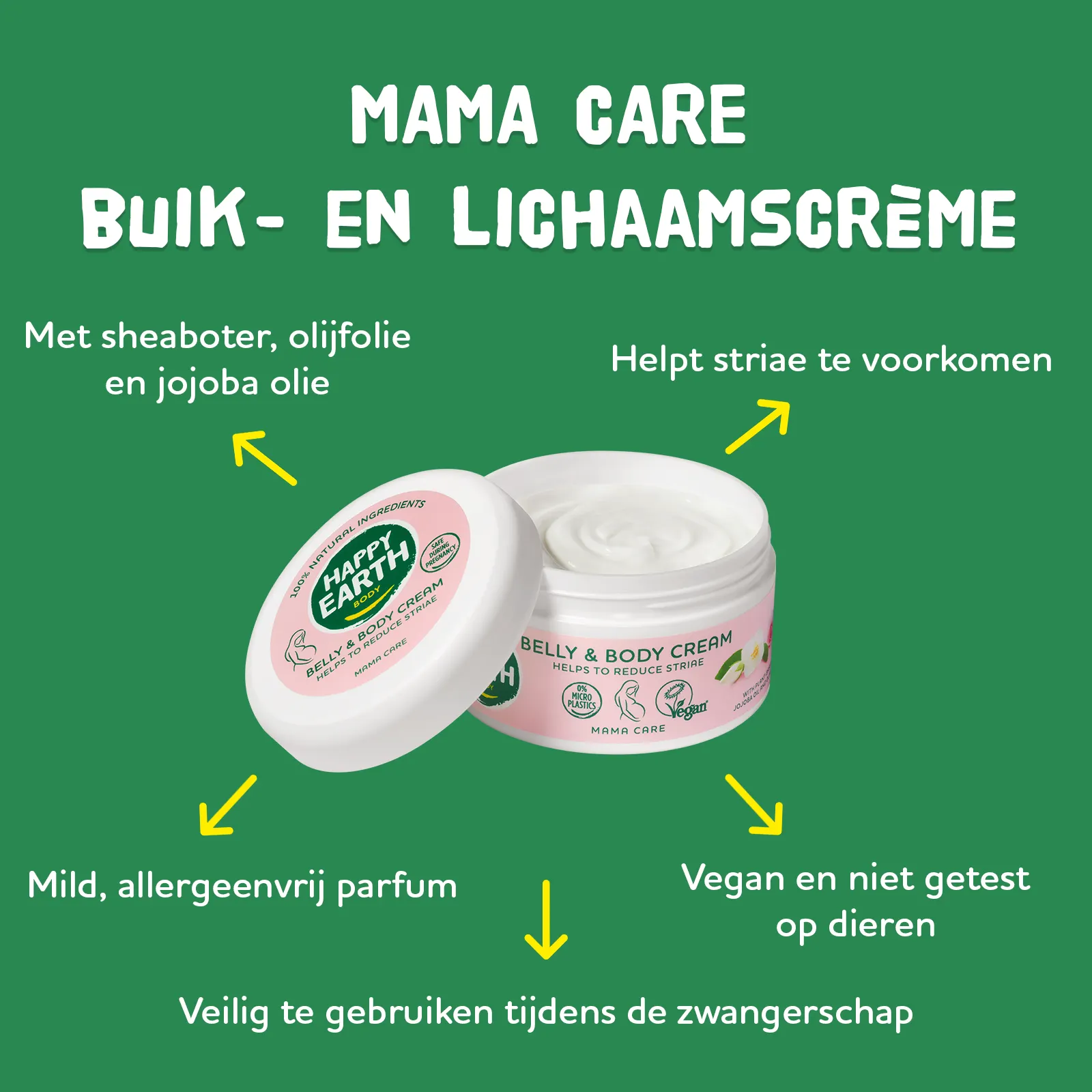 Happy Earth Mama Buikbalsem (200 ml) - image 2