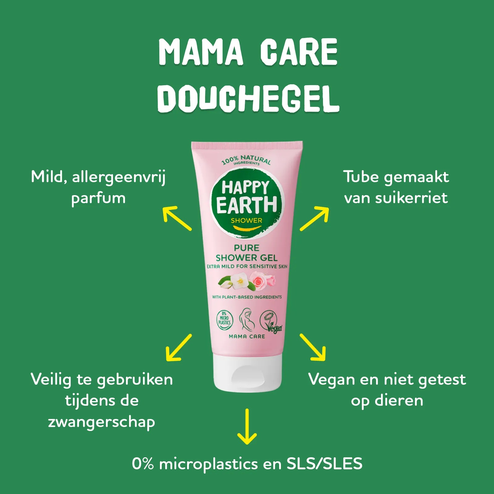 Happy Earth Mama Douchegel (200 ml) - image 2