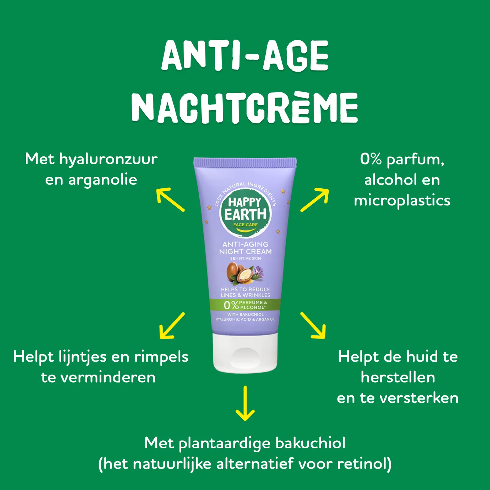 Happy Earth Nachtcrème Anti-age (50 ml) - image 2