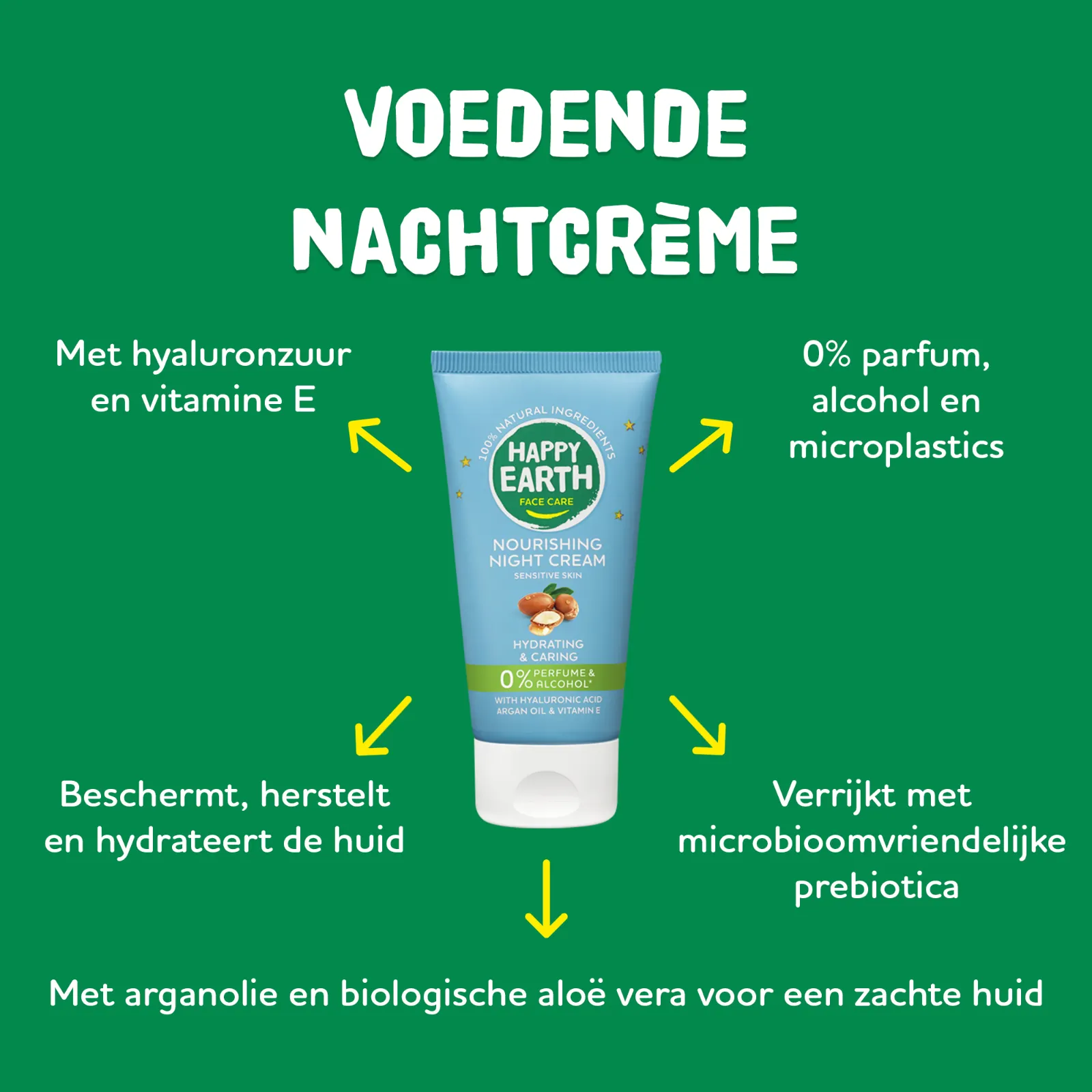 Happy Earth Nachtcrème Voedend (50 ml) - image 2