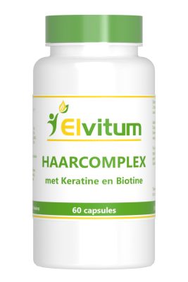 Elvitum Haarcomplex met Keratine en Biotine (60 capsules)