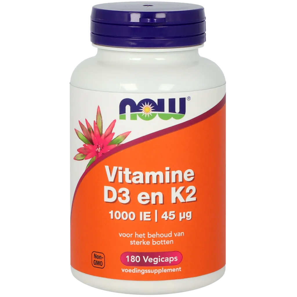 Vitortho Vitamine D3 en K2 - 1000 IE 45 mcg (180 Vega Capsules)